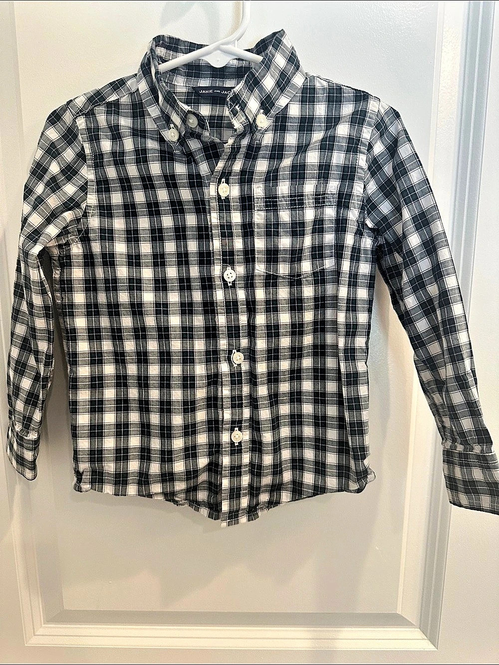 Janie and Jack Boys Plaid Button Down Size 2T